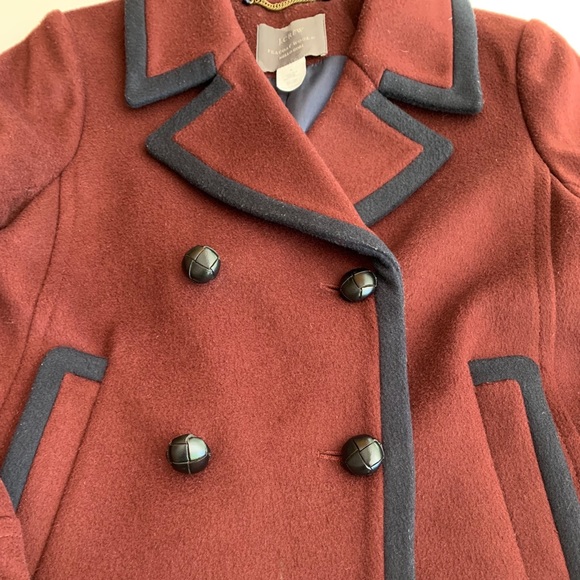J Crew Italian Wool Tipped Pea Coat - Picture 7 of 12